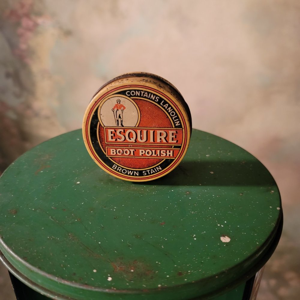 Esquire Boot Shoe Polish Antique Store Metal Rotating Display Rare 6 Shoe Polish - Picture 2 of 12